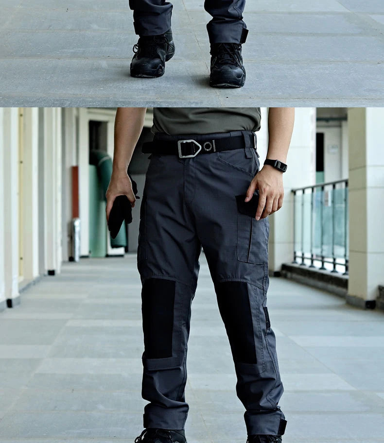 Cargo Pants Men Tactical Trousers Casual Multi Pockets Waterproof Pant Wear-Resistant Casual Trousers Outdoor Hiking Work Man