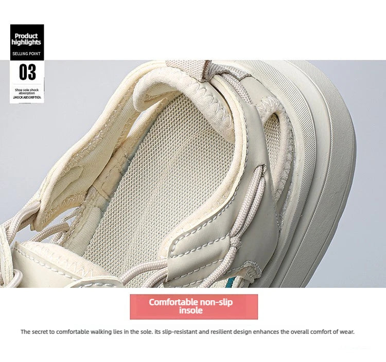 Summer Men Sandals Fashion Handmade Weaving Design Beach Sandals Breathable Casual Flat Sandals Outdoor Couples Sandals Size