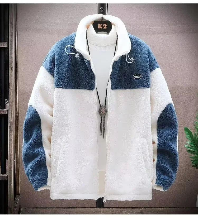Winter Jackets New Men's Winter Sherpa Lined Jacket Heavy Duty Thermal Warm Fleece Coat Windproof Outdoor Work Jacket Hooded