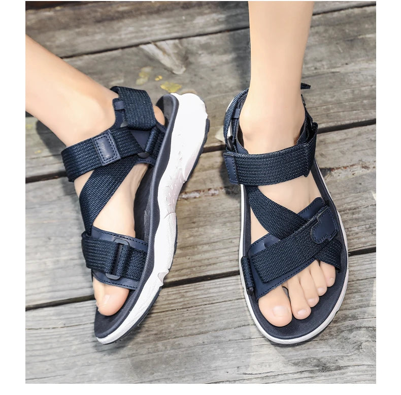 Summer Platform Hiking Sandals Men Brown Outdoor Beach Sandals Woman 2025 Original Luxury Designer Sandals Man sandalias hombre