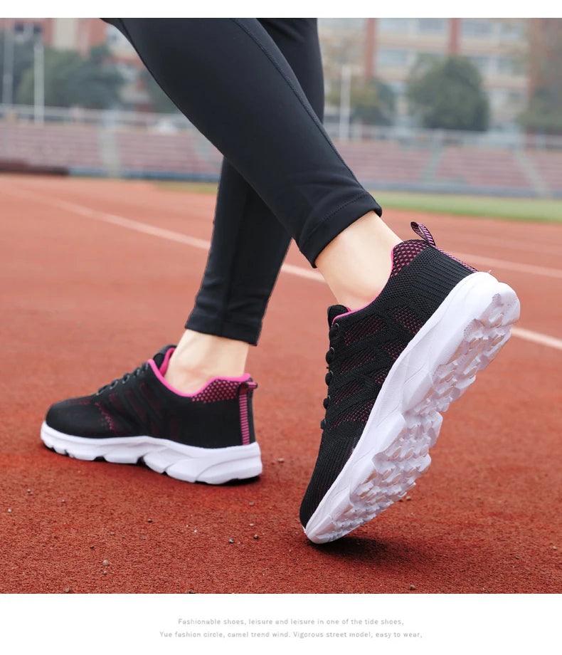New Sneakers Women Casual Shoes Fashion Breathable Walking Mesh Flat Shoes Women 2024 Tenis Feminino White Ladies sports Shoes