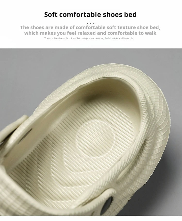 Summer Men Slippers Comfortable Platform Outdoor Sandals 2025 Beach Slippers Flip Flops Male Indoor Home Slides Bathroom Shoes