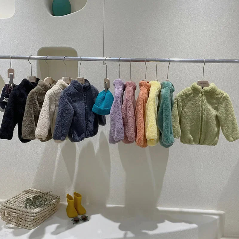 Kids Winter Coats 2025 New Children Outerwear Boy Warm Fleece Jacket Baby Girls Jackets for Autumn Spring Children Clothing