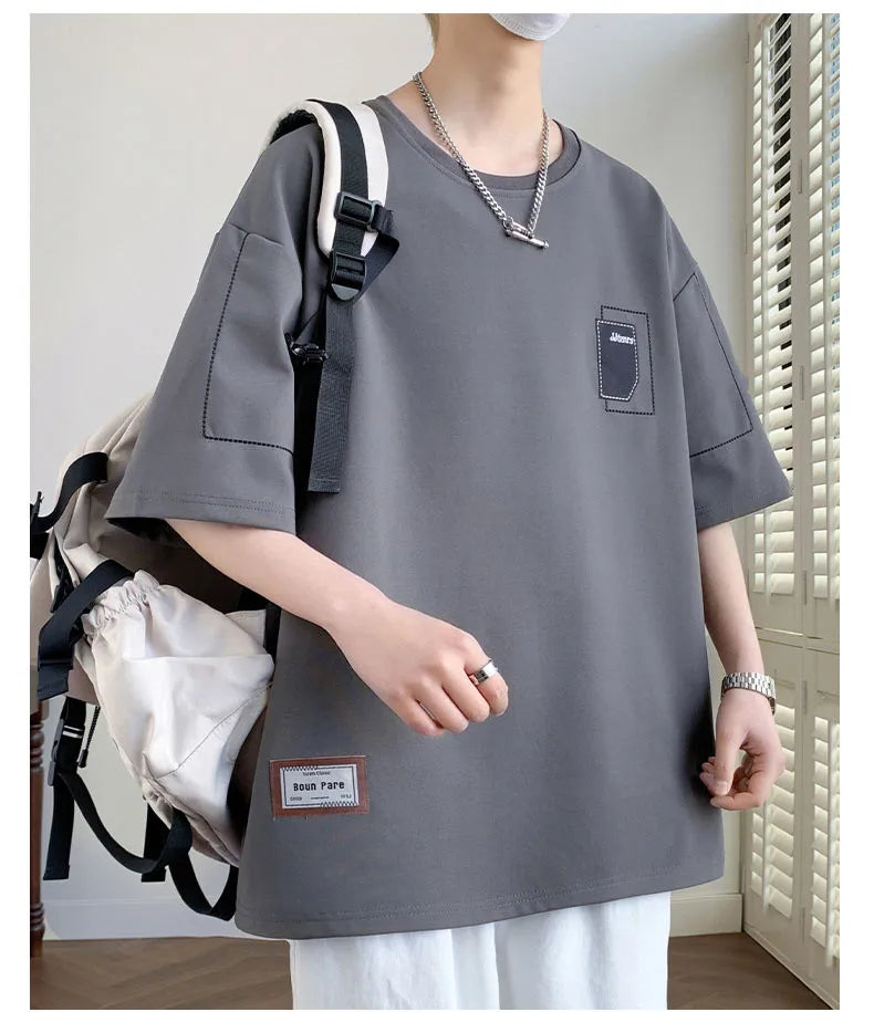 Plus Size 6XL 7XL 8XL T Shirts Hot Sale T-Shirts Men Wearing Big Oversized Tshirts Male Boy Young Tee Tops High Street Clothing