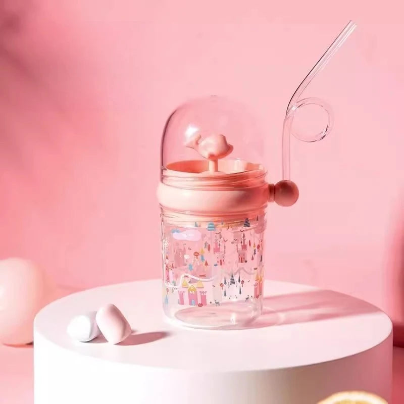 Water Bottles Children Whale Squirting Cup Dolphin Goldfish Prevent Falling Bottle Drinkware Kitchen Dining Bar Home