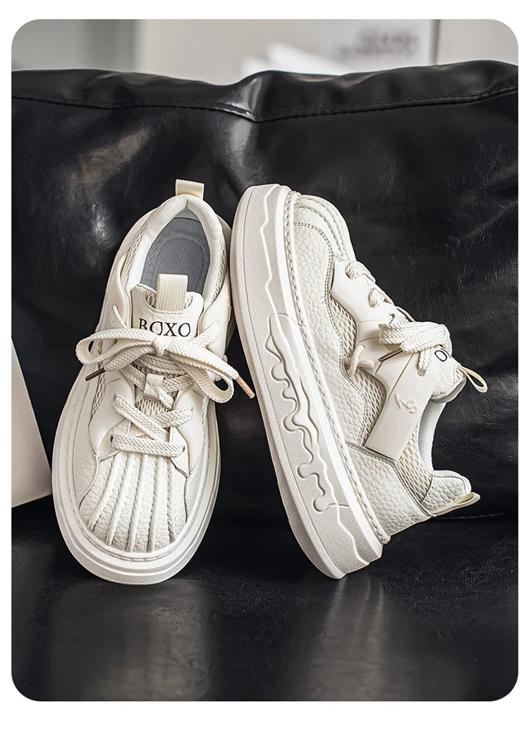 Men Sneakers Spring Lace Up Man Running Shoes Non Slip Platform Shoe High Quality Training Tennis Shoes Wear Resistant Men Shoes