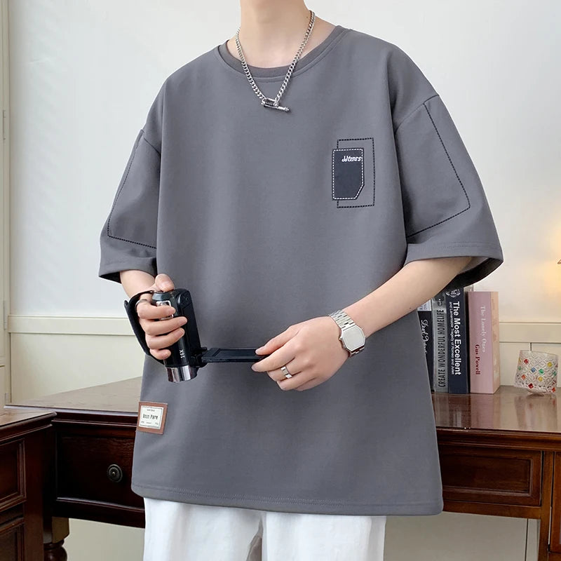 Plus Size 6XL 7XL 8XL T Shirts Hot Sale T-Shirts Men Wearing Big Oversized Tshirts Male Boy Young Tee Tops High Street Clothing