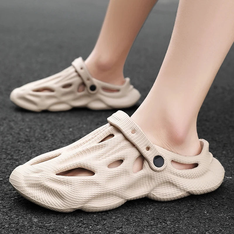 Summer Men Slippers Comfortable Platform Outdoor Sandals 2025 Beach Slippers Flip Flops Male Indoor Home Slides Bathroom Shoes