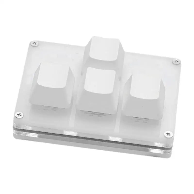 4 Keys Mini Keyboard Direction Arrows Keypad Up Down Left Right DIY Custom Programming Shortcuts USB Mechanical Keypad White