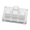4 Keys Mini Keyboard Direction Arrows Keypad Up Down Left Right DIY Custom Programming Shortcuts USB Mechanical Keypad White