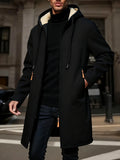 Winter Men's Thickened Jacket Hoodies Long Sleeve Sweatshirts Outdoor Warm Zipper Cardigan Streetwear Mens Oversize Jacket Coat