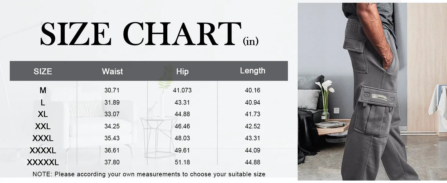 Men'S Cargo Pants Rope Loosening Waist Solid Color Pocket Trousers Comfortable Loose Sports Trousers Casual Wide Leg Pants