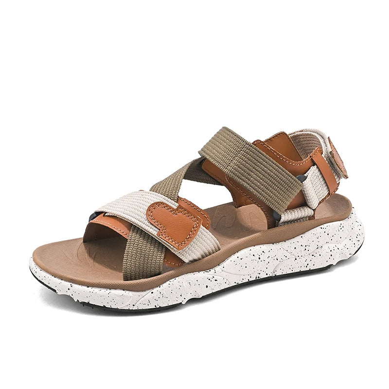 Summer Platform Hiking Sandals Men Brown Outdoor Beach Sandals Woman 2025 Original Luxury Designer Sandals Man sandalias hombre
