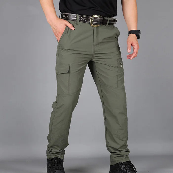Cargo Pants Men Summer Tacitcal Casual Trousers Waterproof Quick Dry Multi Pocket Pant Male Work Outdoor Joggers Running 5XL