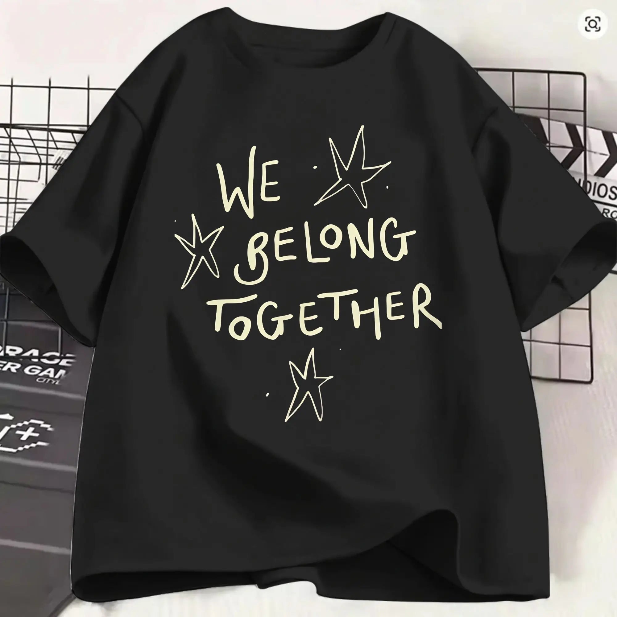 Oversized T-Shirt Summer Harrys Styles We Belong Together Hipster T-Shirts  100% Cotton Tee Shirt for Men Aesthetic Big Size