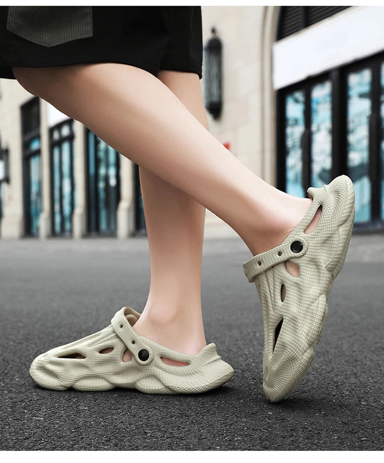 Summer Men Slippers Comfortable Platform Outdoor Sandals 2025 Beach Slippers Flip Flops Male Indoor Home Slides Bathroom Shoes