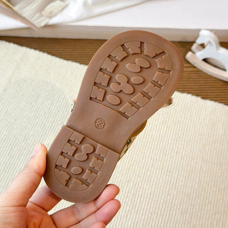 Summer Kids Sandals Fashion Flower Soft Bottom Girls Beach Sandals Princess Shoes Slippers