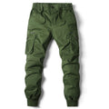 Cargo Pants Men Jogging Casual Pants Cotton Elastic Waist Military Mens Streetwear Mens Work Tactical  Trousers Plus Size