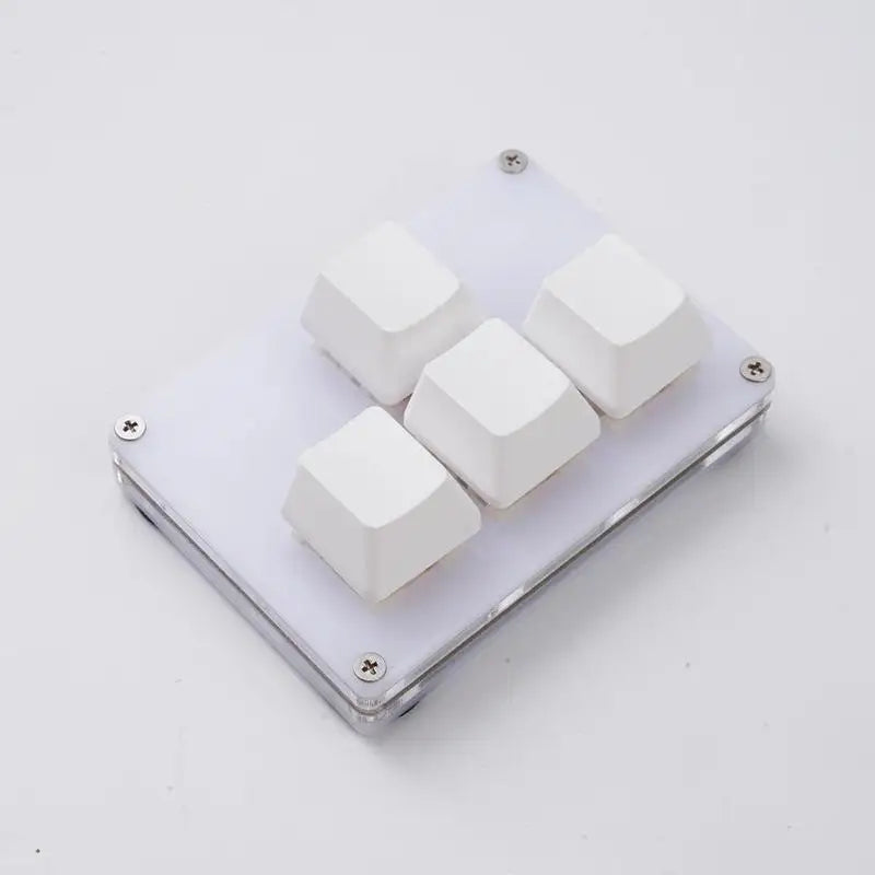 4 Keys Mini Keyboard Direction Arrows Keypad Up Down Left Right DIY Custom Programming Shortcuts USB Mechanical Keypad White