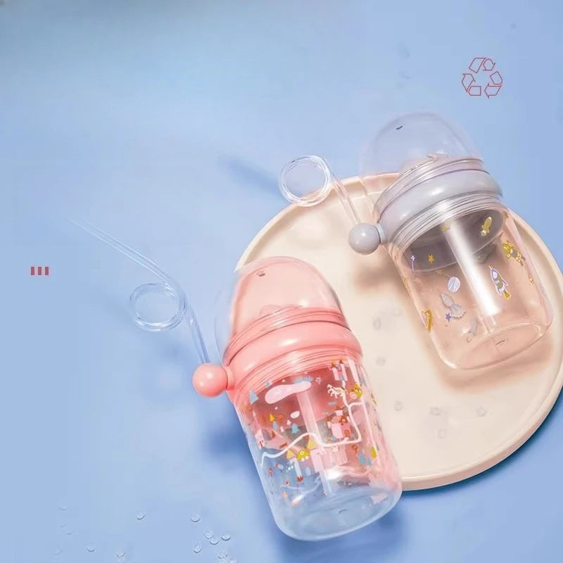 Water Bottles Children Whale Squirting Cup Dolphin Goldfish Prevent Falling Bottle Drinkware Kitchen Dining Bar Home