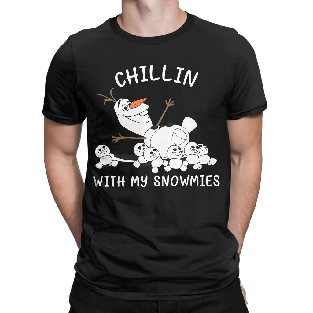 Oversized T-Shirt Summer Olaf Fashion T Shirts  Cotton Tee Shirt for Man Y2K Classic Plus Size 6XL Short Sleeve Tees