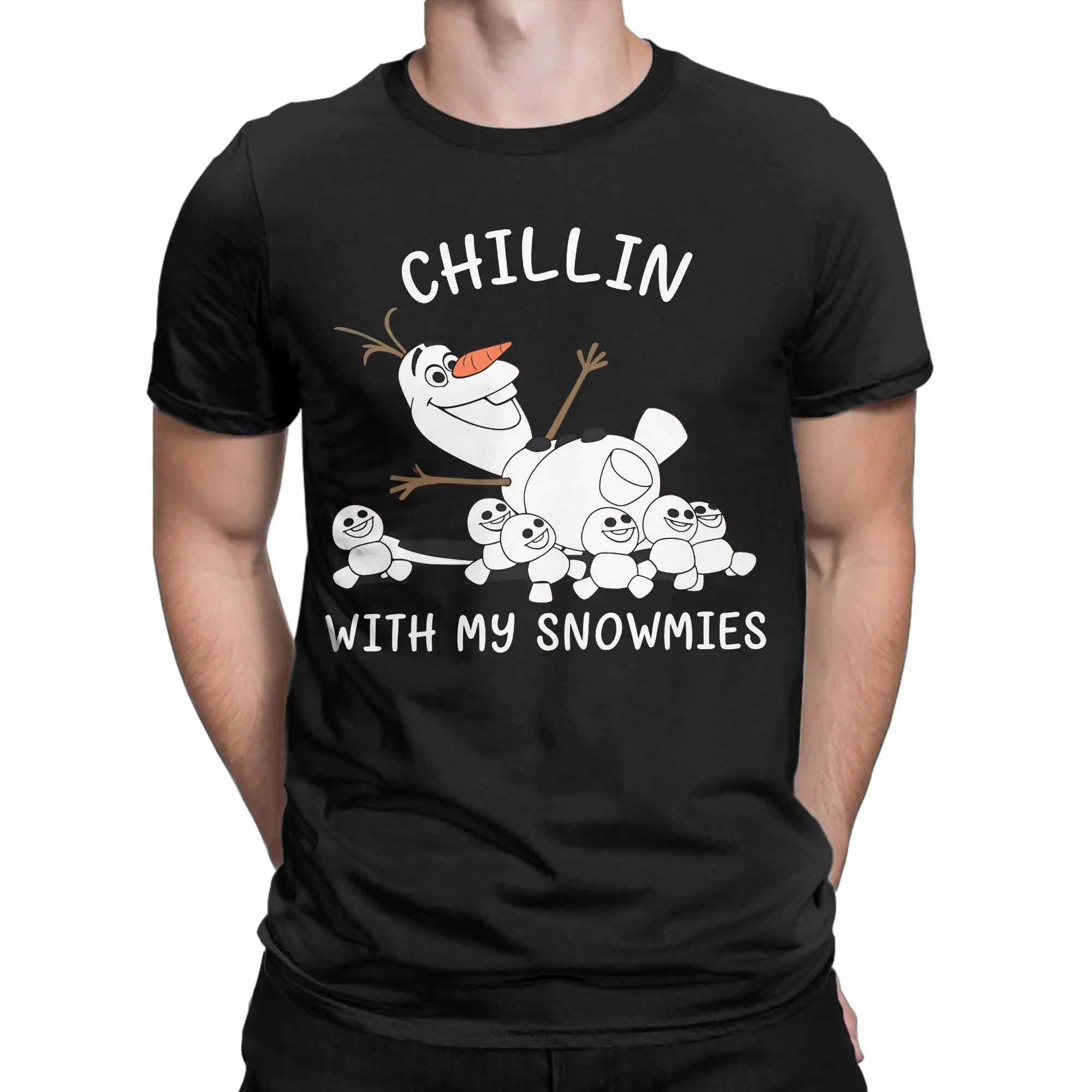 Oversized T-Shirt Summer Olaf Fashion T Shirts  Cotton Tee Shirt for Man Y2K Classic Plus Size 6XL Short Sleeve Tees