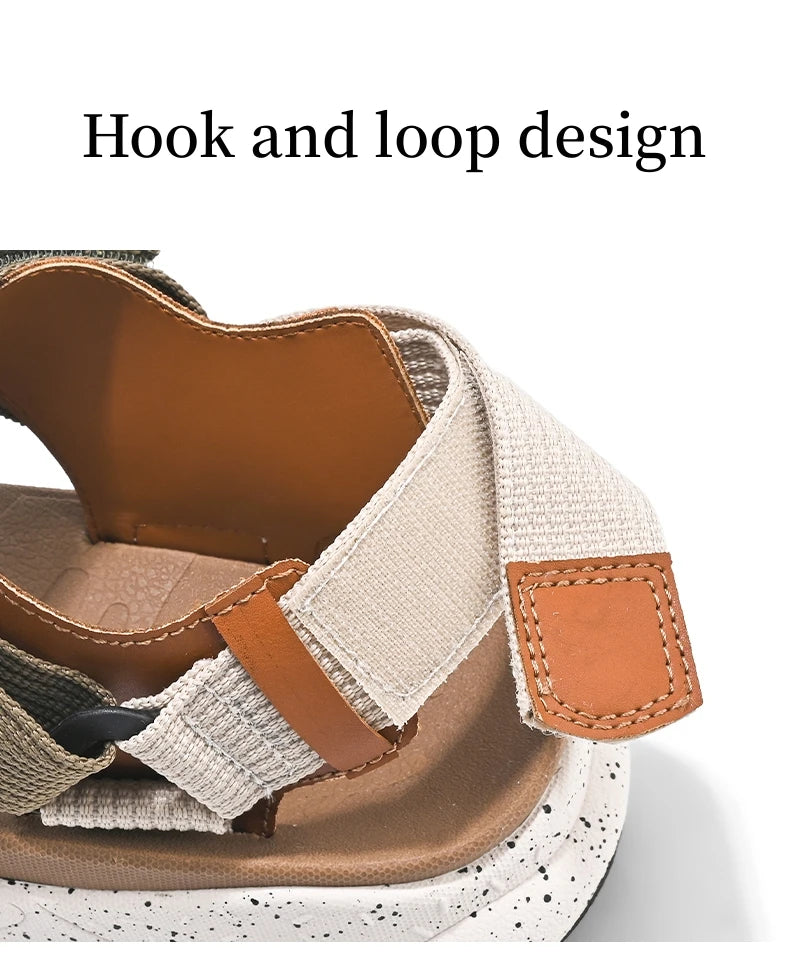 Summer Platform Hiking Sandals Men Brown Outdoor Beach Sandals Woman 2025 Original Luxury Designer Sandals Man sandalias hombre