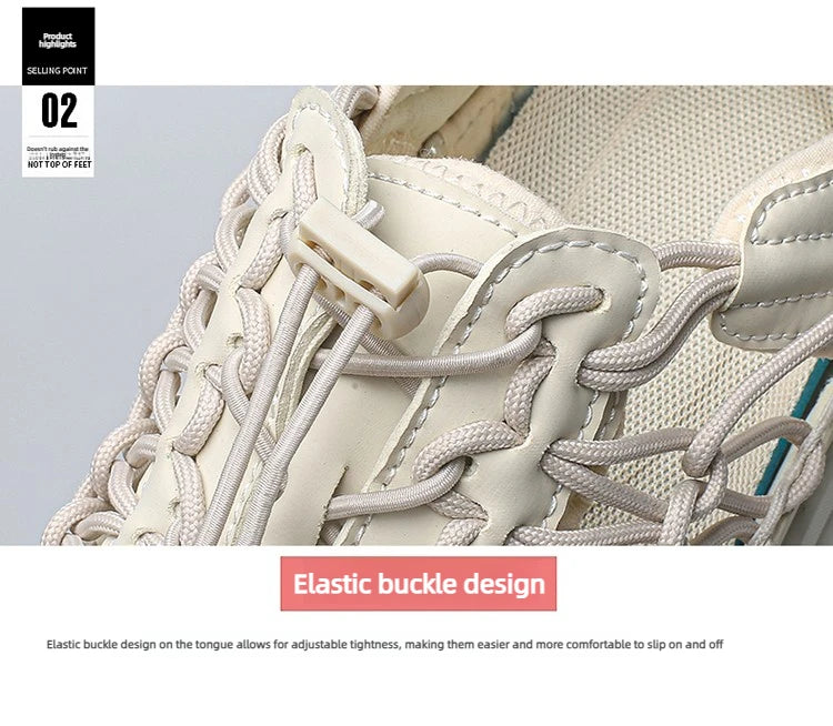 Summer Men Sandals Fashion Handmade Weaving Design Beach Sandals Breathable Casual Flat Sandals Outdoor Couples Sandals Size