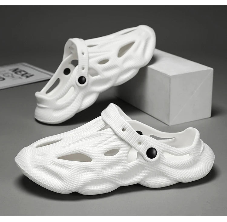 Summer Men Slippers Comfortable Platform Outdoor Sandals 2025 Beach Slippers Flip Flops Male Indoor Home Slides Bathroom Shoes