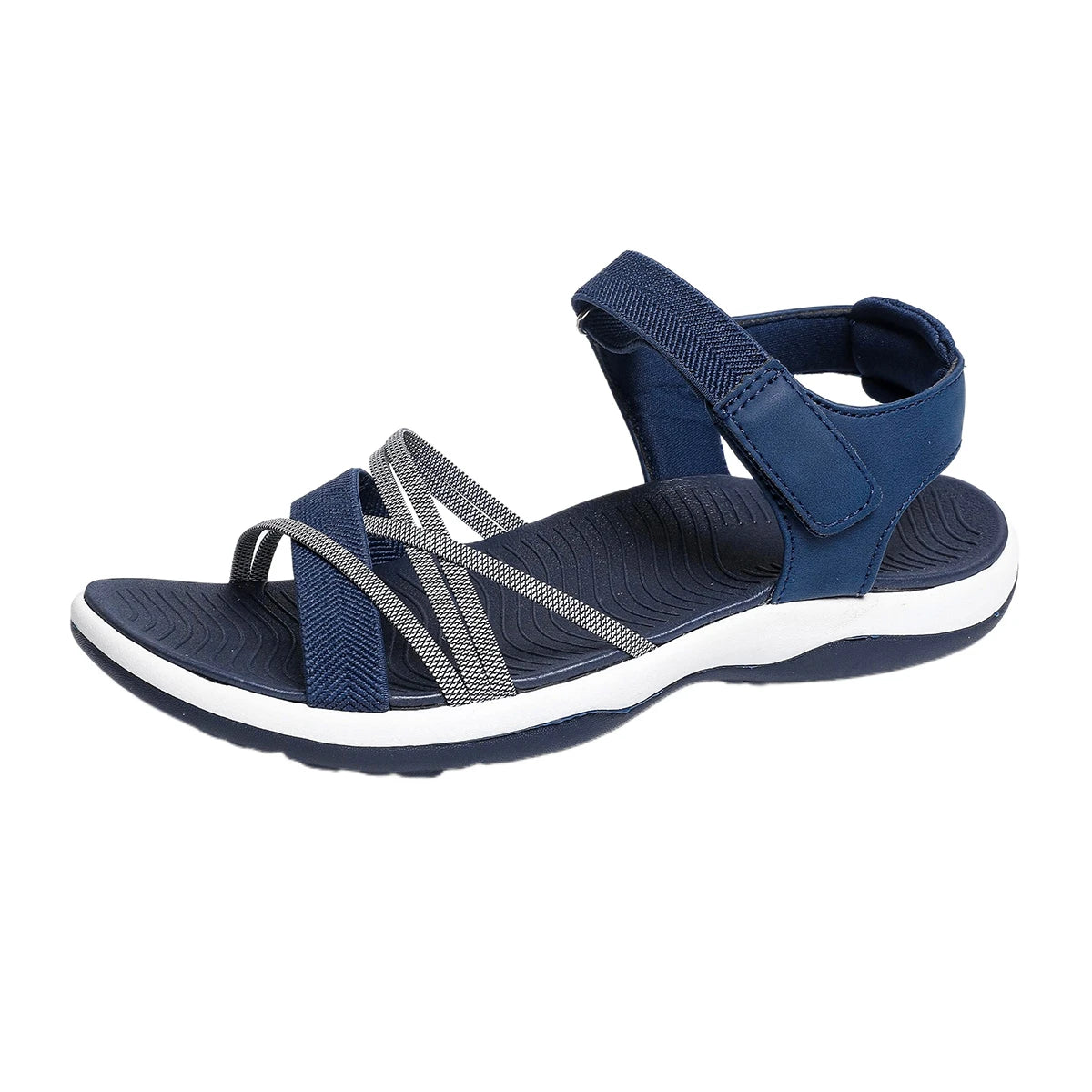 Women's Summer Sandals 2026 New Style, Flat, Non-Slip,Casual, Soft Sole,Large Size,Middle-Aged and Elderly Mom Shoes,Beach Shoes